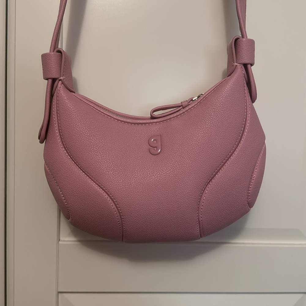 NWT KUNOGIGI Pink Women's Baseball Shoulder Bag - Picture 3 of 6